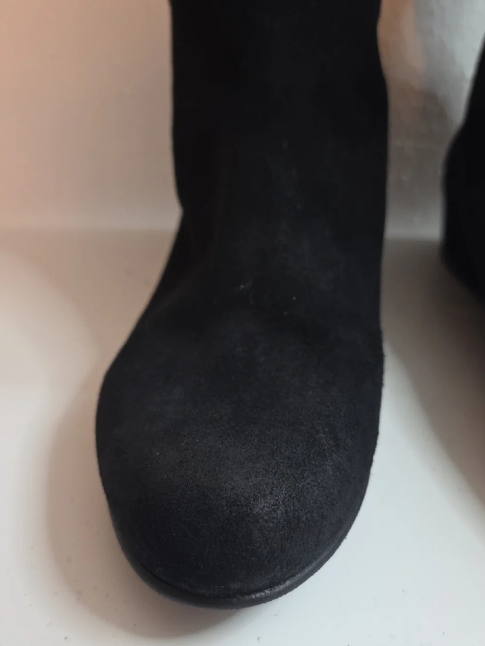 STUART WEITZMAN LEATHER SUEDE OVER THE KNEE TALL BLACK BOOTS LADIES 8.5